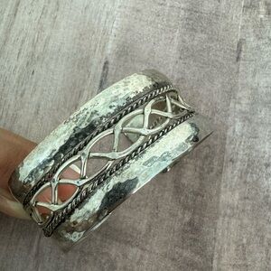 Mexico Silver Adjustable Band Bracelet